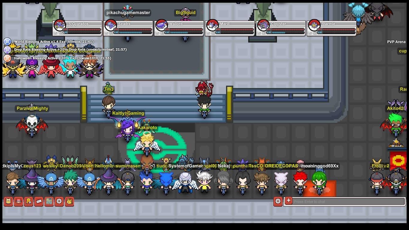 Trainers gathered inside a busy hub building